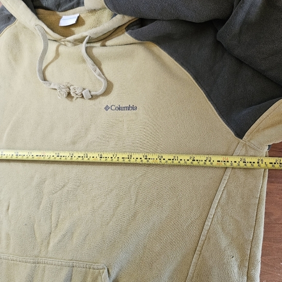 Columbia Vintage Long Sleeve Hoodie Sweatshirt Green Size XXL - Picture 6 of 9